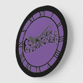 Alice Quote Curiouser en Curiouser Grote Klok (Hoek)