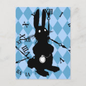 Alice Rabbit Late Briefkaart (Voorkant)