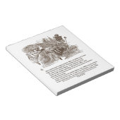 Alice Red Queen die op dezelfde plek blijft Notitieblok (Schuin)