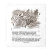 Alice Red Queen die op dezelfde plek blijft Notitieblok (Voorkant)