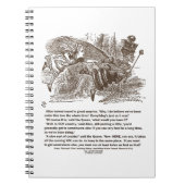 Alice Red Queen die op dezelfde plek blijft Notitieboek (Voorkant)