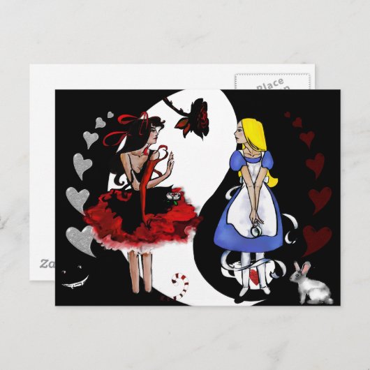 Alice Reflecteerde Briefkaart (Voorkant / Achterkant)