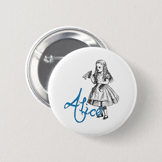 Alice Ronde Button 5,7 Cm (Voorkant /achterkant)