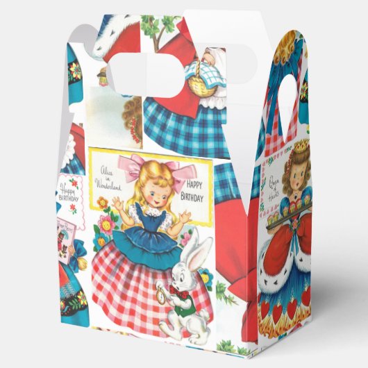 Alice/Rood Ridderhout/Goldilocks Bedankdoosjes (Geopend)