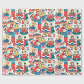  Alice/Rood Ridderhout/Goldilocks Cadeaupapier (Vlak)