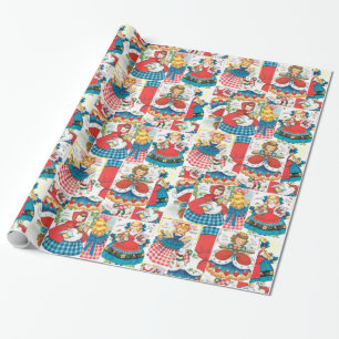 Alice/Rood Ridderhout/Goldilocks Cadeaupapier