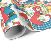 Alice/Rood Ridderhout/Goldilocks Cadeaupapier (Rol Hoek)