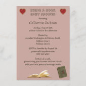 Alice & Roze Flamingo brengen een Baby shower van  Informatiekaartje (Achterkant)