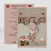 Alice & Roze Flamingo brengen een Baby shower van  Informatiekaartje (Voorkant / Achterkant)