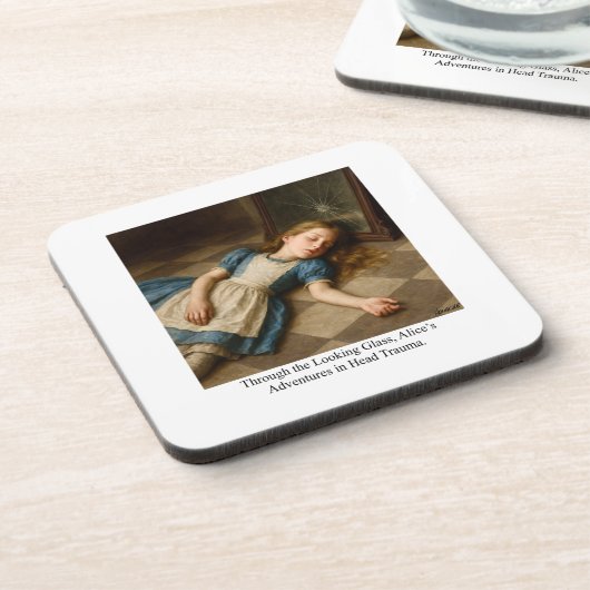 Alice’s Adventures in Head Trauma  Bier Onderzetter (Linkerzijde)