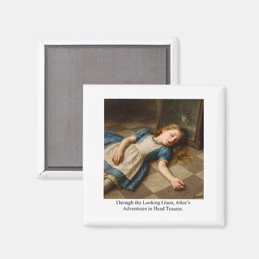 Alice’s Adventures in Head Trauma  Magneet (Voorkant / Achterkant)
