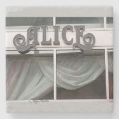 Alice shop stenen onderzetter (Voorkant)