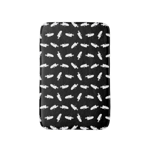 Alice Silhouette Pattern van Alice in Wonderland Badmat (Voorkant Verticaal)