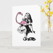 Alice speelt croquet kaart (Gele Bloem)