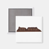 Alice Springs Australia Sign Magneet (Voorkant / Achterkant)