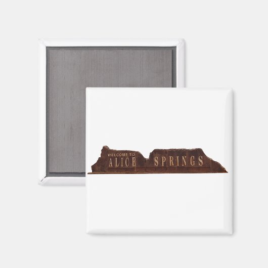 Alice Springs Australia Sign Magneet (Voorkant / Achterkant)