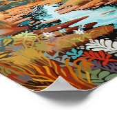 Alice Springs Australië Travel Art Vintage Poster (Hoek)