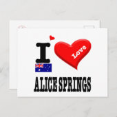 ALICE SPRINGS - I Love - Briefkaart (Voorkant / Achterkant)