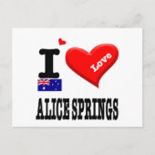 ALICE SPRINGS - I Love - Briefkaart (Voorkant)
