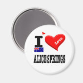 ALICE SPRINGS - I Love Magneet (Voorkant / Achterkant)