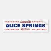 ALICE SPRINGS - My Home - Australië; Harten Bumpersticker (Voorkant)
