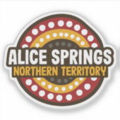 Alice Springs Northern Territory Australië Sticker (Voorkant)