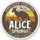Alice Springs, NT Australië Sticker (Voorkant)