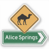 Alice Springs, Sticker van het Noordelijk Territor (Voorkant)