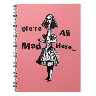 Alice Stretched in Wonderland Notitieboek