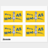 Alice Stretched in Wonderland Rechthoekige Sticker (Vel)