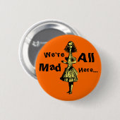 Alice Stretched in Wonderland Ronde Button 5,7 Cm (Voorkant /achterkant)
