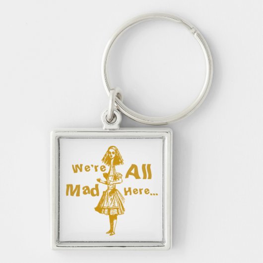 Alice Stretched in Wonderland Sleutelhanger (Voorkant)
