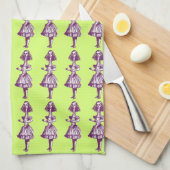 Alice Stretched in Wonderland Theedoek (Quarter Fold)