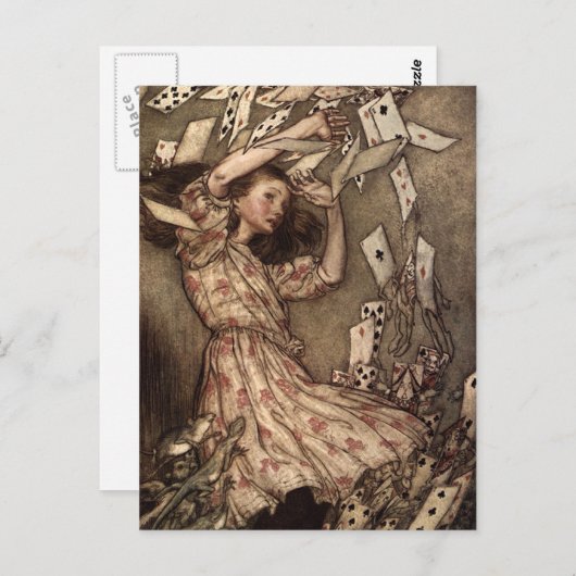 Alice Swarmed door Kaarten te spelen (Voorkant / Achterkant)