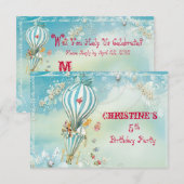 Alice Tea bij 4 O'Clock RSVP Kaart (Voorkant / Achterkant)