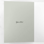 Alice Tea Cup Zestigste verjaardag Drieluik Wenskaart (Binnenzijde eerst)