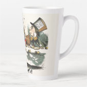 Alice Tea Party Mad Hatter personaliseert de nieuw Latte Mok (Rechts)