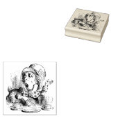 Alice Tea Party Rubberstempel (Gestempeld)