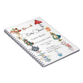 Alice Tea Party thema Baby shower gast Notitieboek (Rechterzijde)