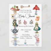 Alice Tea Party thema Briefkaart (Voorkant)