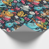 Alice Tea party thema Cadeaupapier (Hoek)
