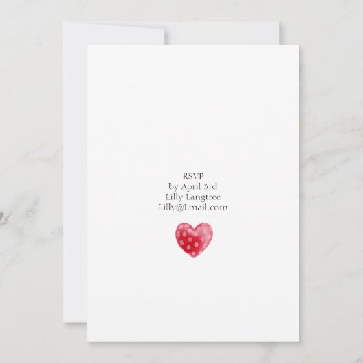 Alice Tea Party thema Kaart (Achterkant)