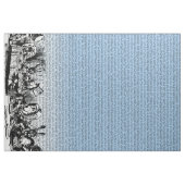 Alice-tekst en dubbele rand blauw Stof (Fat Quarter)