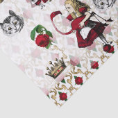 Alice, tenniel, zwarte en rode koningin van de har tissuepapier (Detail)