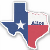 Alice Texas Sticker (Voorkant)