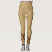 Alice Text en Border Brown Leggings (Voorkant)