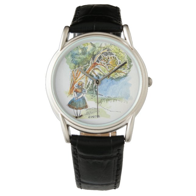 Alice & The Cheshire Cat Watch Horloge (Voorkant)