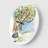 Alice & The Cheshire Kattenklok Grote Klok (Hoek)