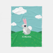 Alice the Rabbit Fleece Deken (Voorkant)