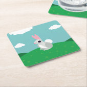 Alice the Rabbit Kartonnen Onderzetters (Schuin)